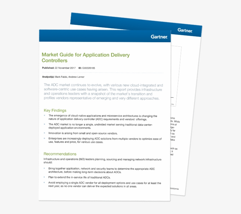 View From The 2017 Gartner Market Guide For Application, transparent png #6781760
