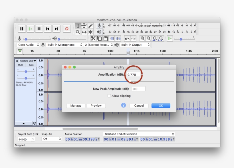 Audacity And Measured The Heights Of The Peaks Using, transparent png #6784661