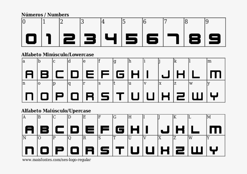 Font Details Nes Logo Regular, transparent png #6784715