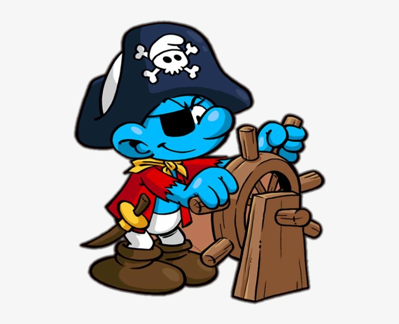 Pirate Smurf, transparent png #6790324