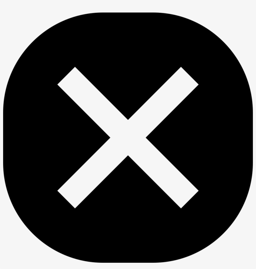 Cross Sign In A Rounded Square Comments, transparent png #6790560