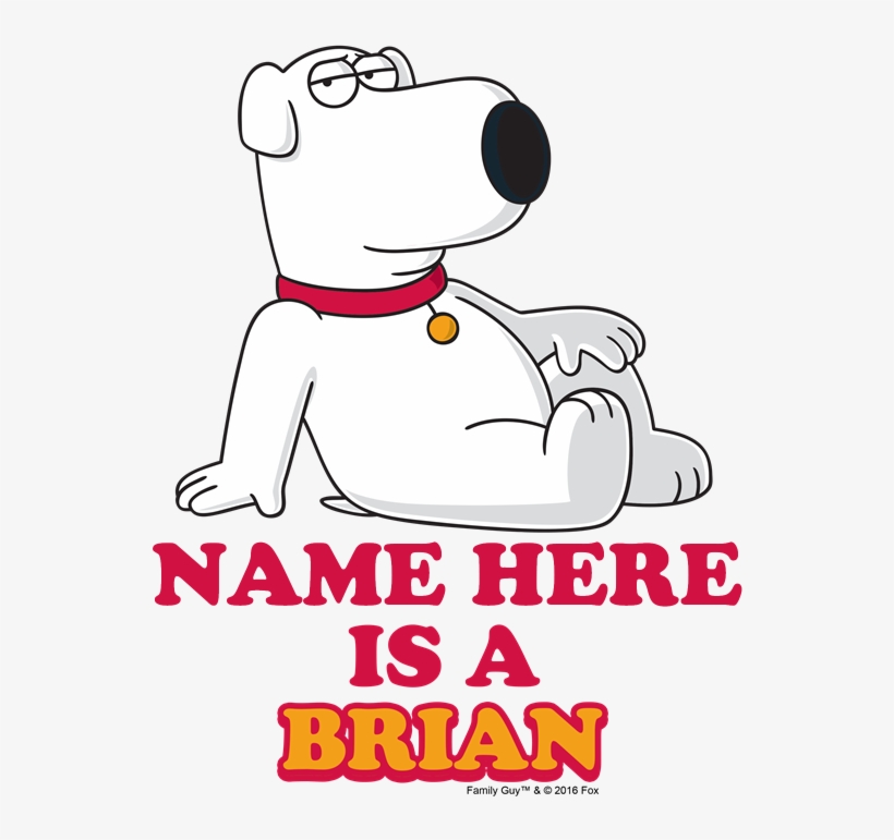 Family Guy Brian Personalized Apron, transparent png #6791969