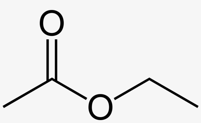 Ethyl Acetate 2d Skeletal, transparent png #6792527