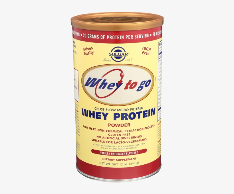 Solgar Whey To Go Vanilla Bean Container-12 Oz, transparent png #6795262