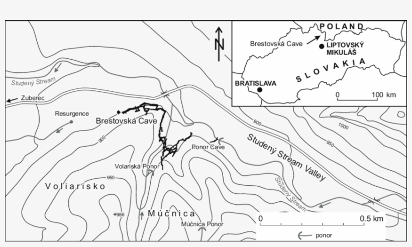 Location Of Brestovská Cave, transparent png #6795757
