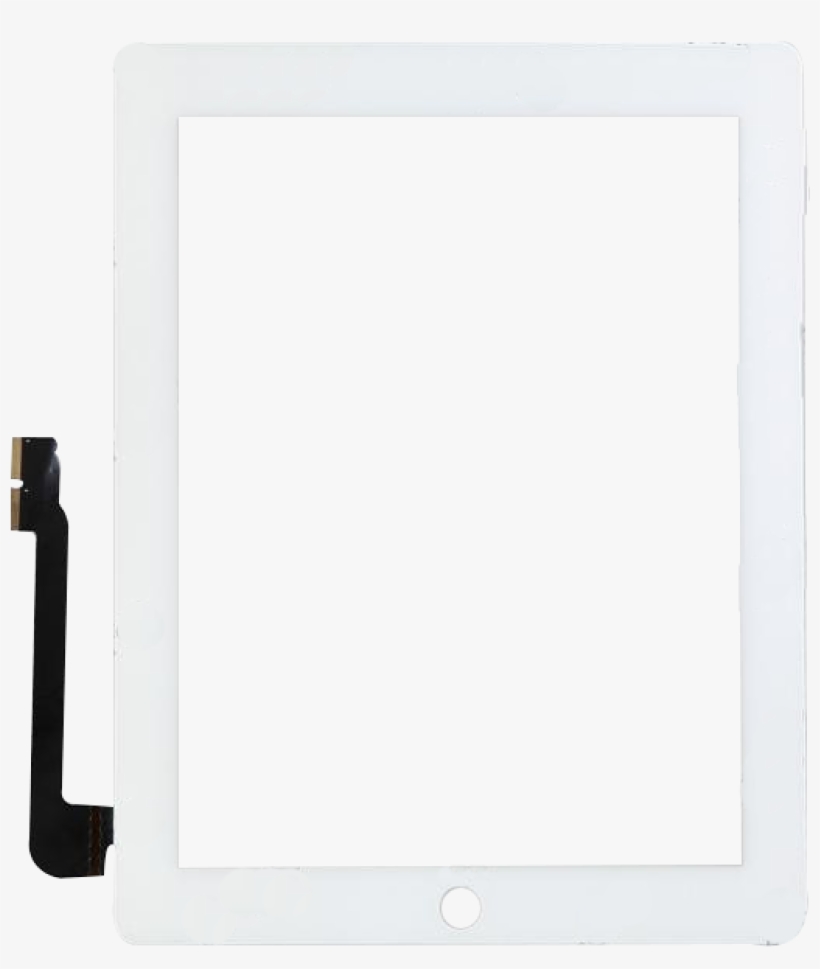 Ipad 3 Touch Screen With Home Button & 3m Sticker White, transparent png #6798482