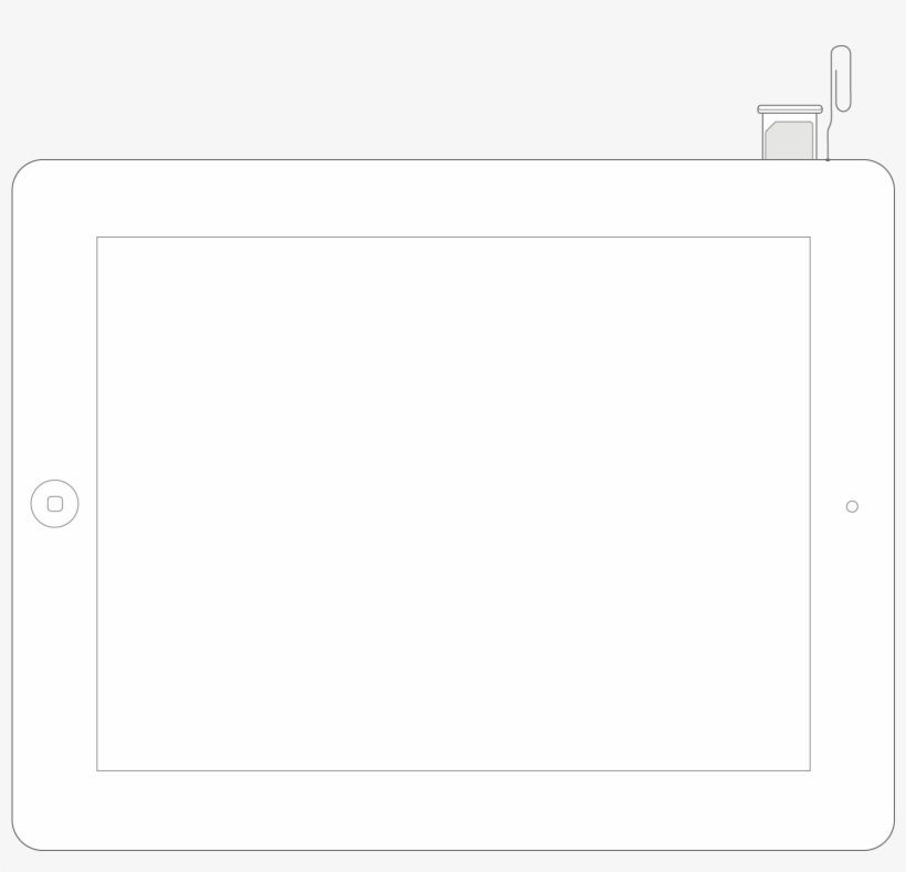 Sim Tray On Ipad, transparent png #6798994