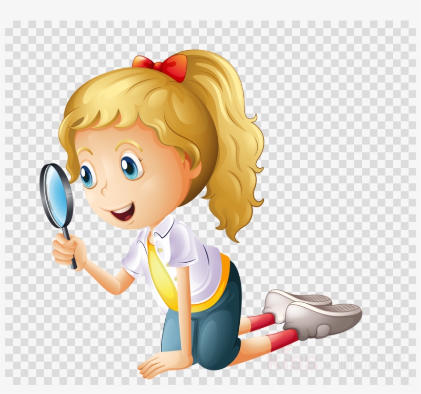 Child With Magnifying Glass Png Clipart Magnifying, transparent png #6799704