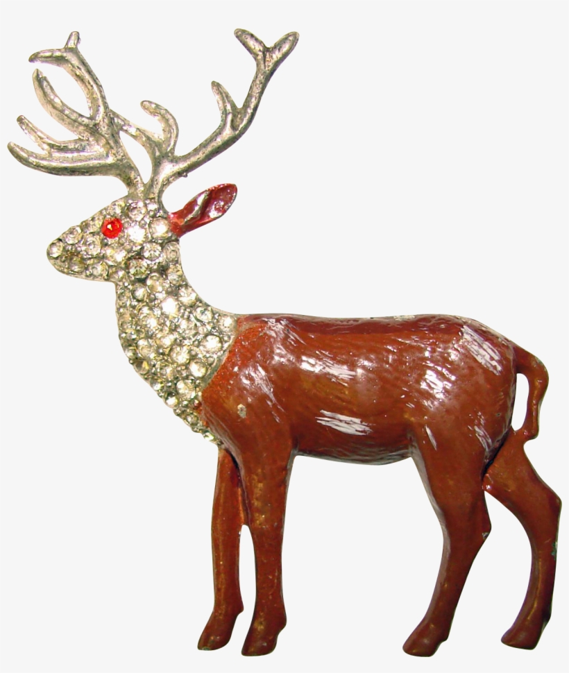 Fabulous 1940s Deer Rhinestone Vintage Pins, Vintage, transparent png #6799977