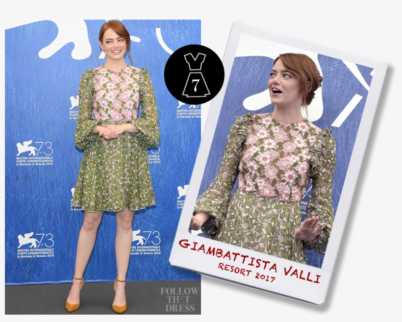 Emma Stone In Giambattista Valli Resort - Giambattista Valli Resort 2017, transparent png #680225