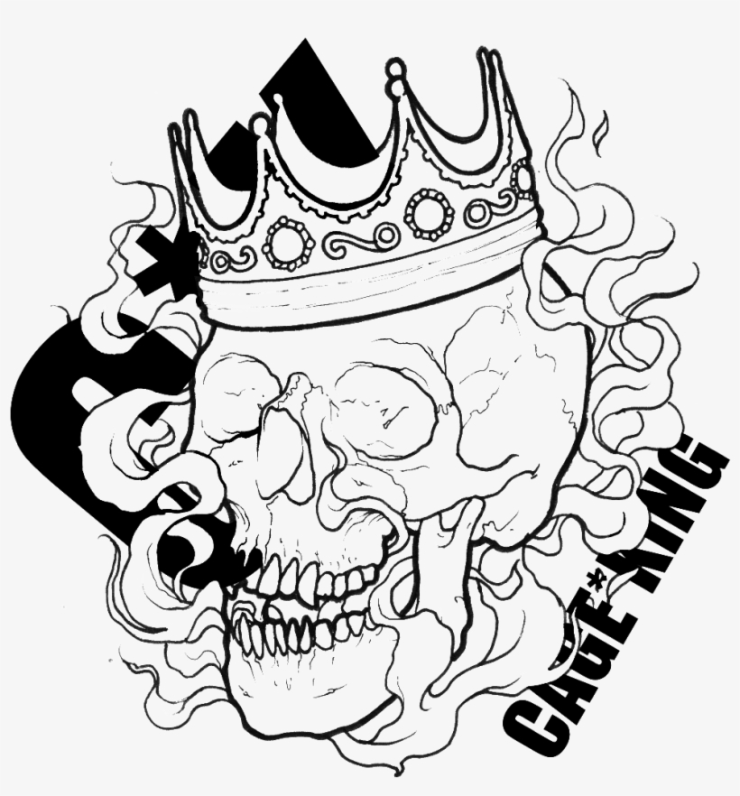 Skull With Crown Drawing At Getdrawings - Skull With Crown, transparent png #680755