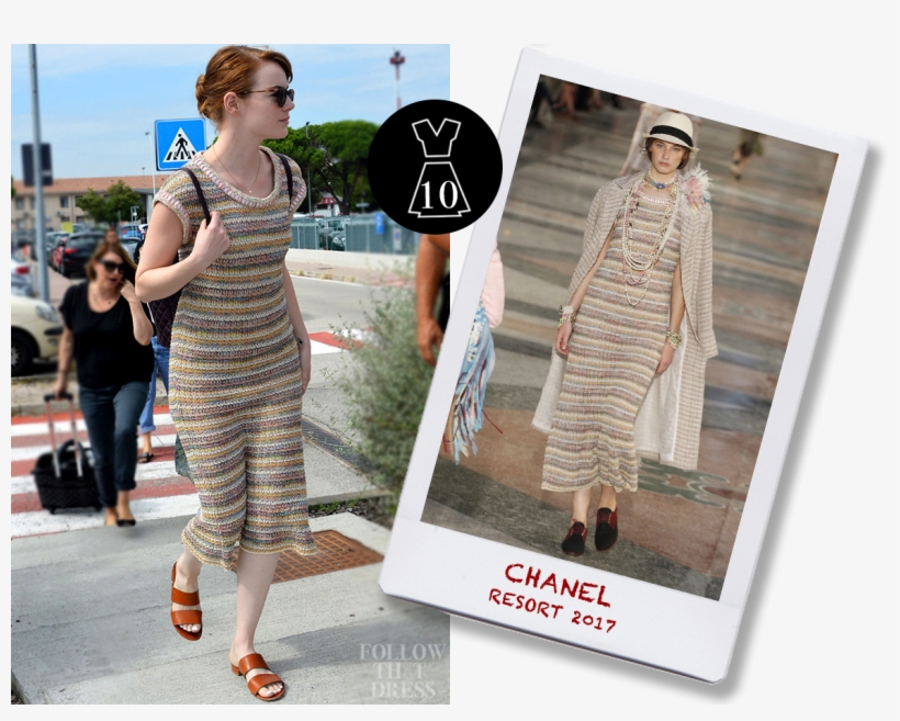Emma Stone In Chanel Resort - Emma Stone In Venice, transparent png #680757