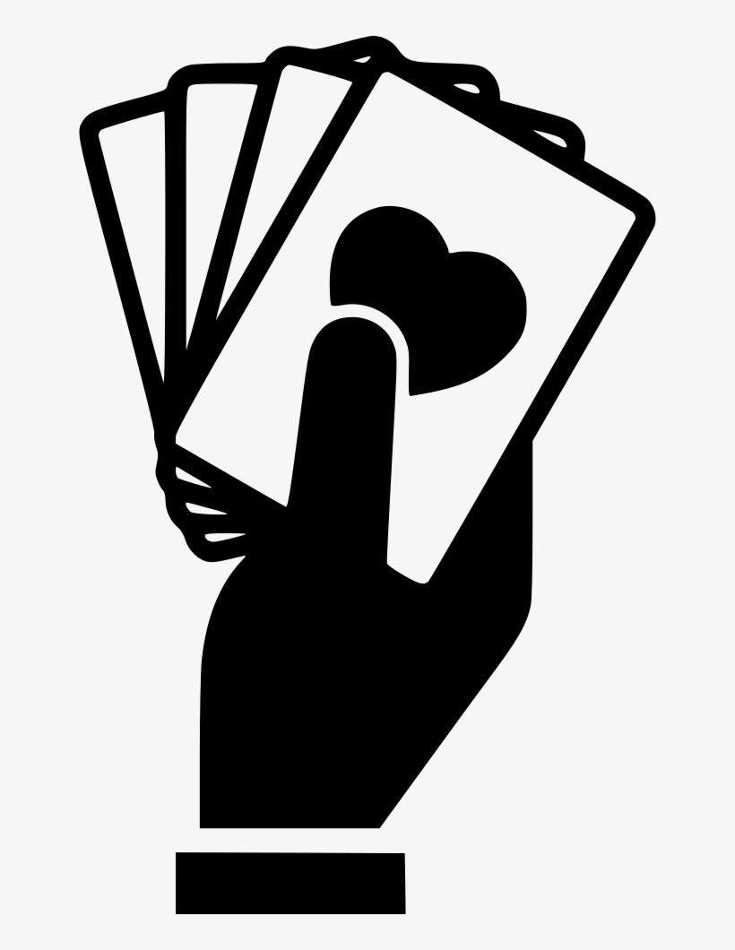 Hand Holding Playing Cards Svg Png Icon Free Download - Playing Cards Logo Png, transparent png #681178