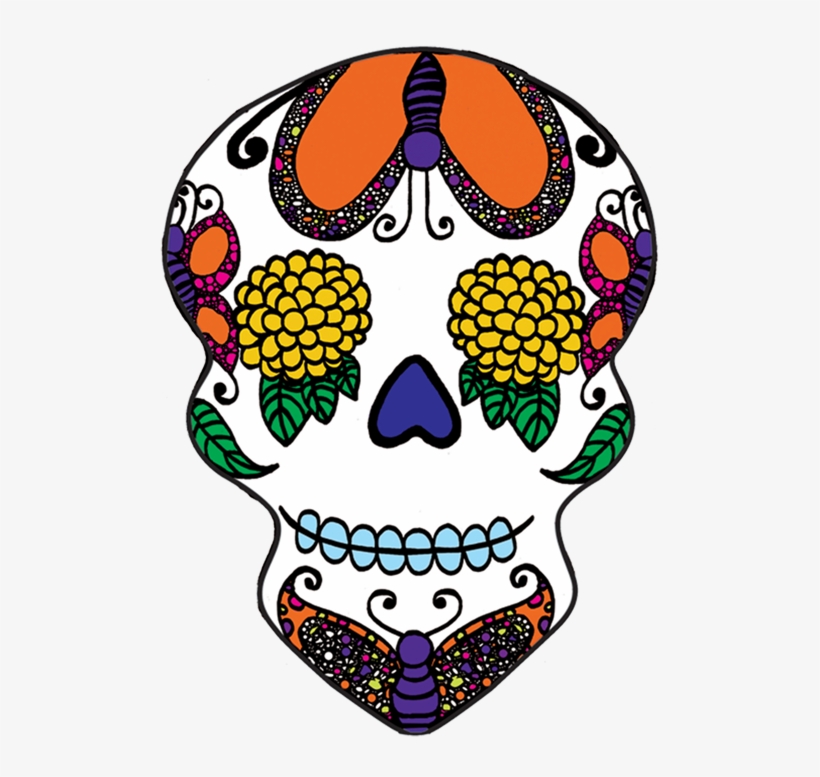Sugar Skull Clipart Transparent Background - Calavera, transparent png #681202