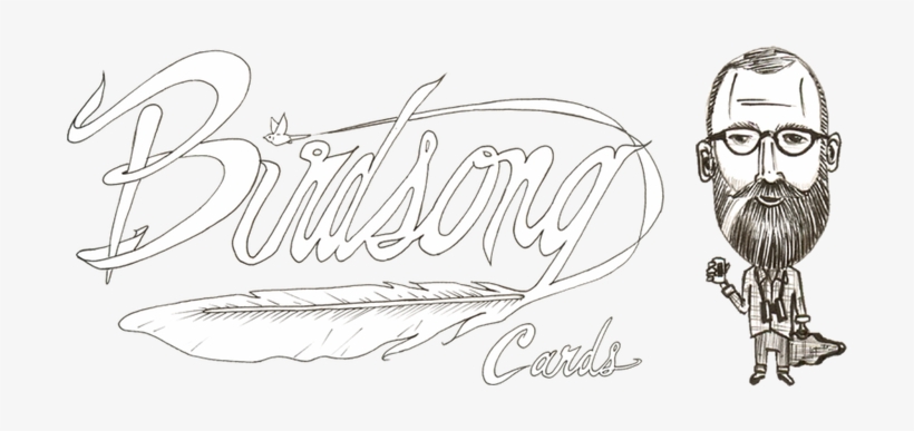 Birdsong Playing Cards Are Designed And Illustrated - Calligraphy, transparent png #681230