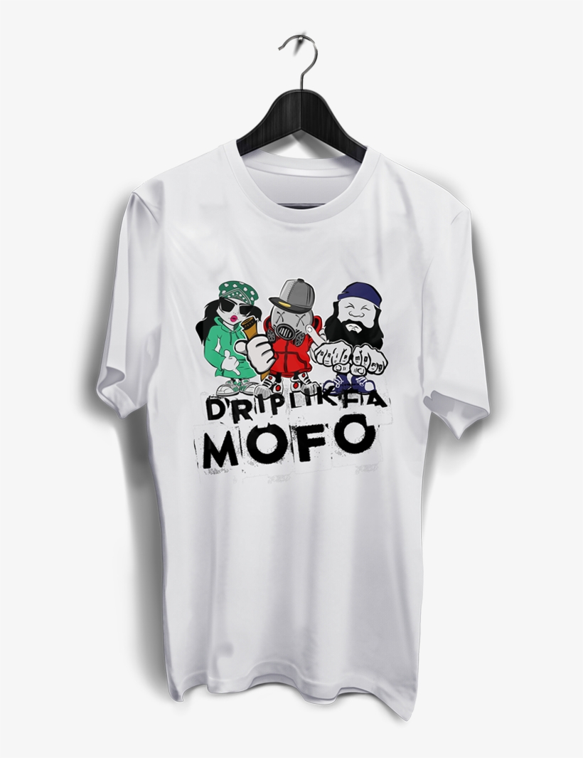 Team Drip Mofo Men's T Shirt White - T-shirt, transparent png #681262