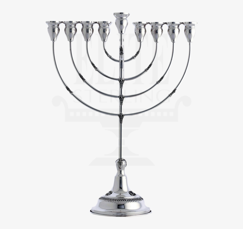 Close Filgrin Silver Menorah - Silver Menorah Transparent, transparent png #681463