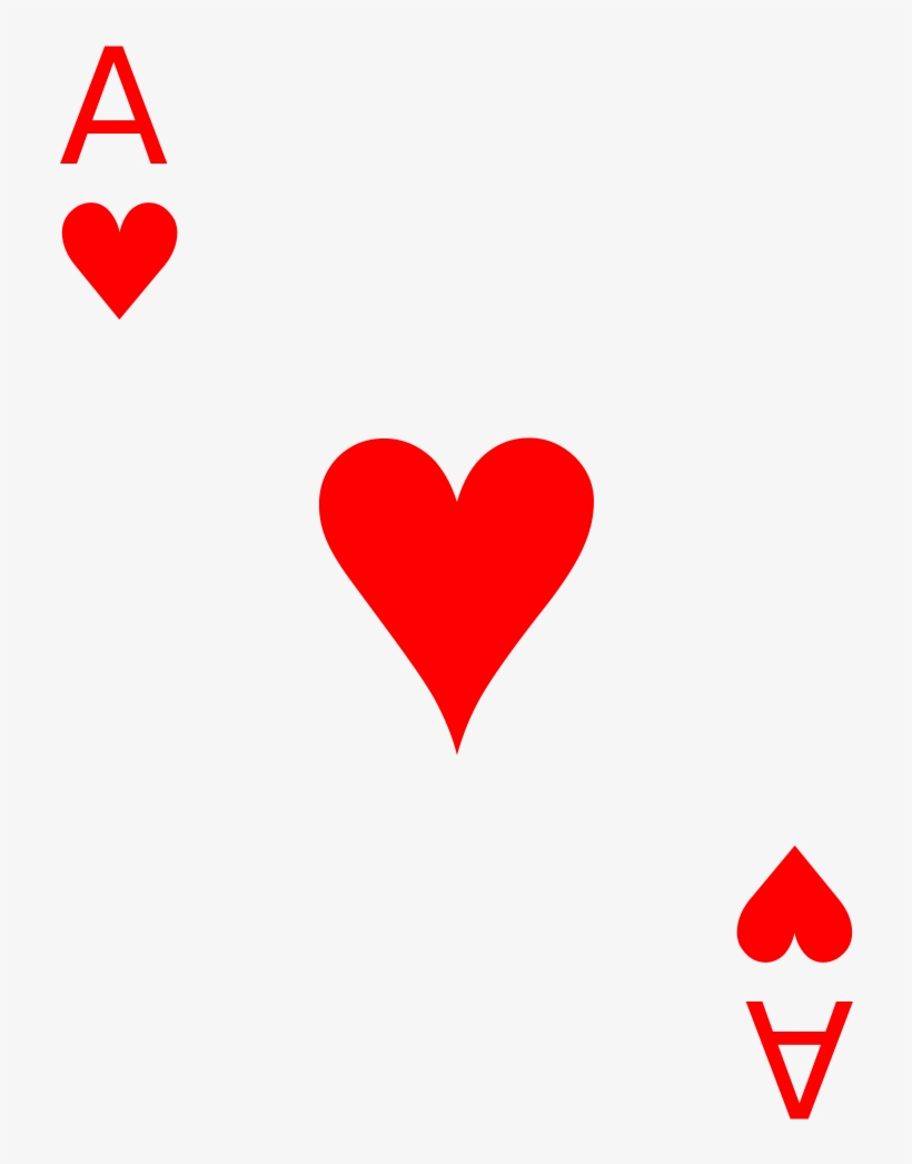 Svg Heart Card - Ace Playing Card Drawing, transparent png #681565