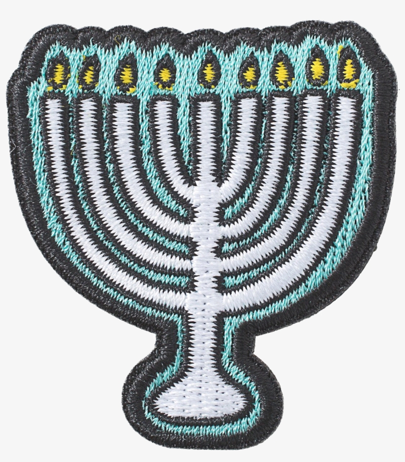 Menorah Patch - Illustration, transparent png #681628
