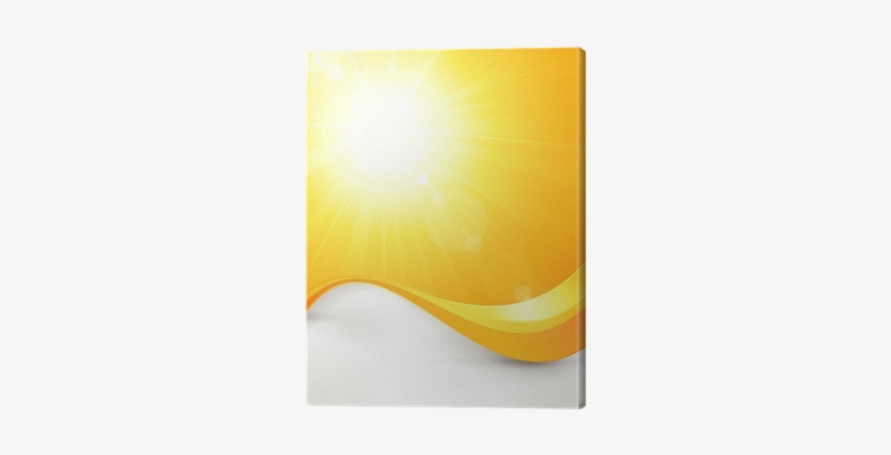 Vibrant Hot Vector Summer Sun With Lens Flare And Wave - Wood, transparent png #681860