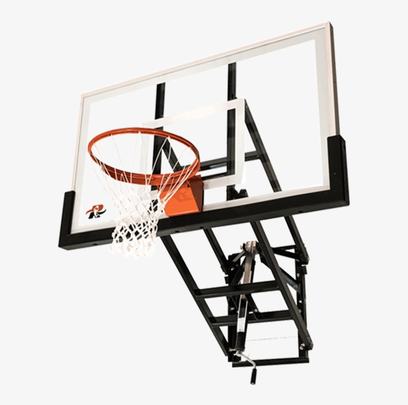 Ryval 60″ Wm60 Wall Mount Basketball Goal - Ryval Hoops Wm54 Wall Mounted Basketball Hoop System, transparent png #682006