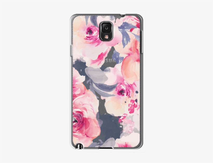 Midnight Burgundy Watercolor Flower Iphone Case - Garden Roses, transparent png #682550