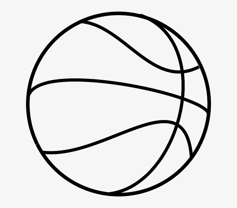 Clipart Basketball Basketball Court - Basketball Clipart Black And White, transparent png #682713
