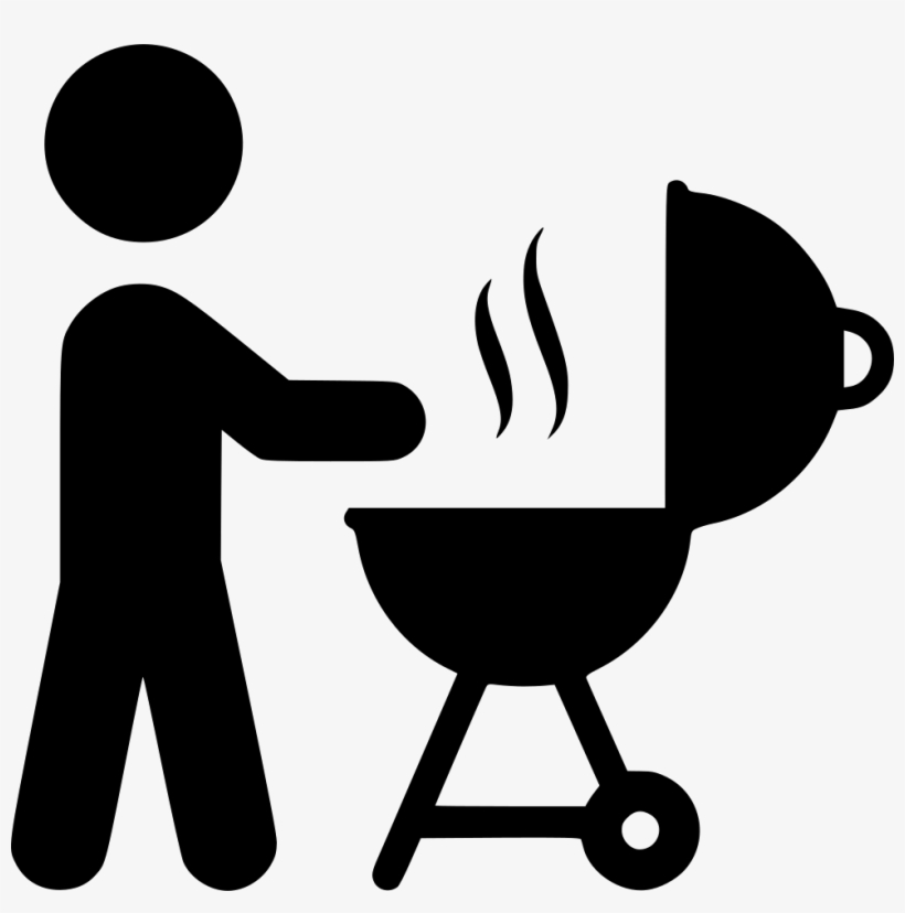 Person Grilling Svg Png Icon Free Download - Silueta Png Parrilla, transparent png #683007