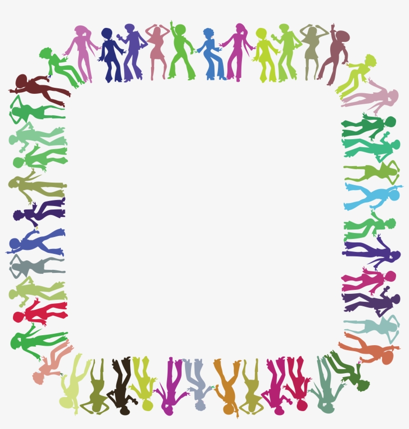 Free Clipart Of A Square Border Frame Of Colorful Disco - ! Samsung Galaxy S8 Case, transparent png #683248