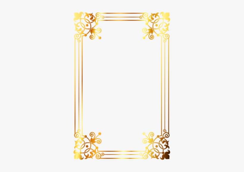 Wallpaper - Golden Border Design, transparent png #683299