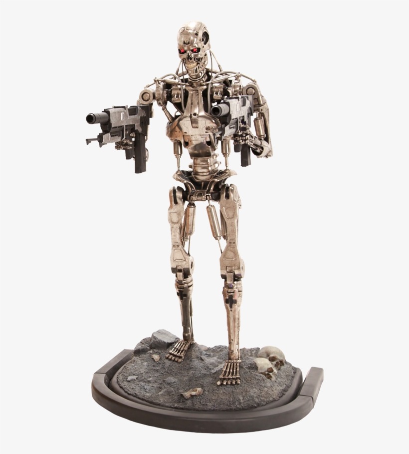 T 800 Endoskeleton Life Size Figure - Sideshow Terminator Life Size Statue, transparent png #683346