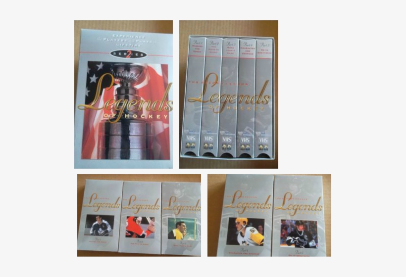 Legends Of Hockey Vhs Tape Set - Antique, transparent png #683370