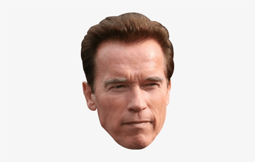 Terminator Vector Arnold - Arnold Schwarzenegger Face Mask, transparent png #6833...
