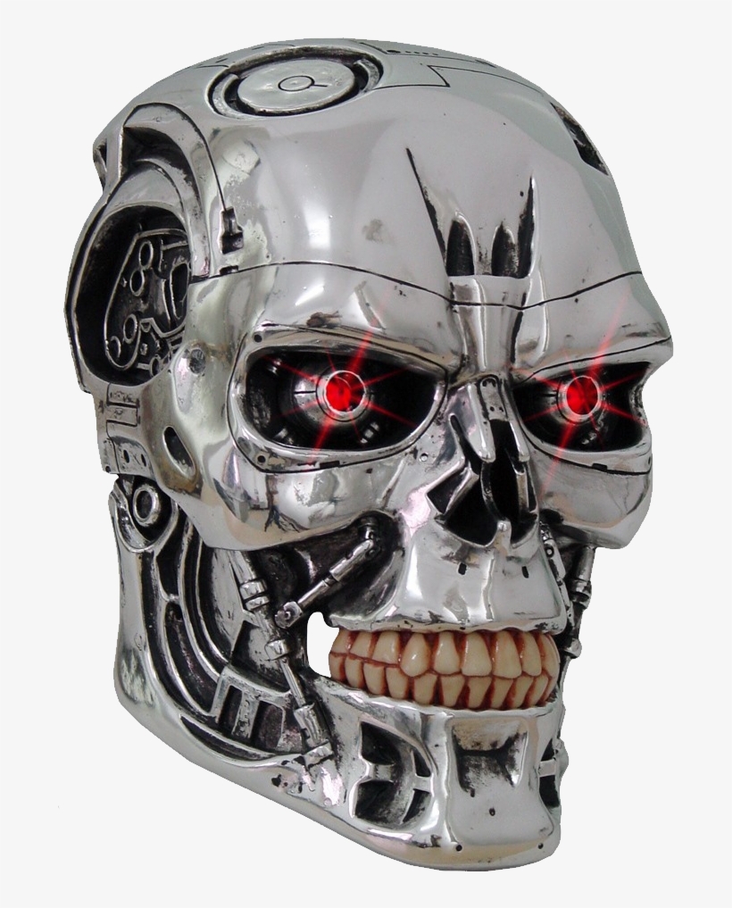 Terminator Transparent Png Image - T-800 Terminator Head 23cm, transparent png #683423