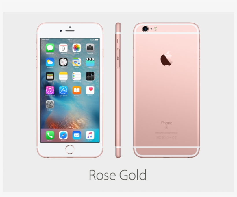Iphone 6s Plus Rose Gold-1000x1000 - Apple Iphone 6s Plus (16gb, Gold), transparent png #683683