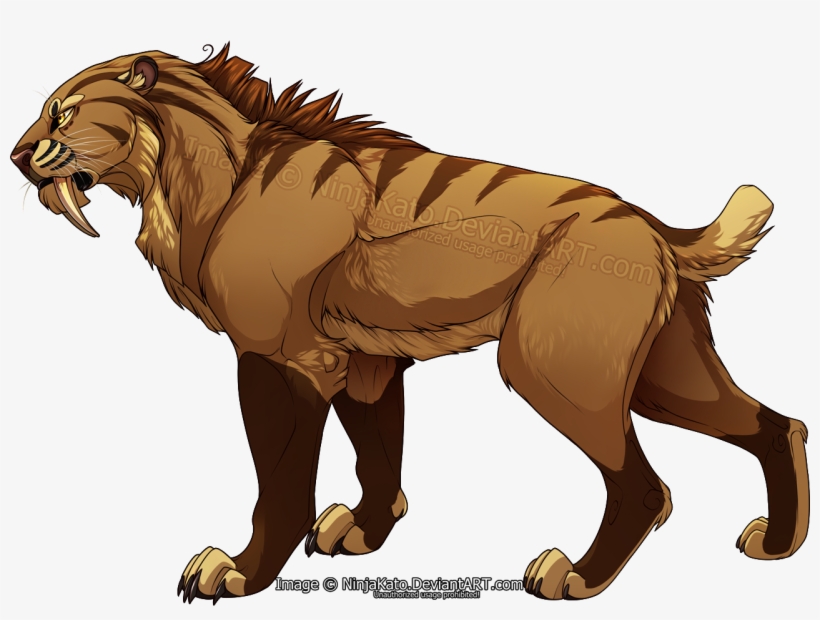 Sabertooth - Saber Tooth Tiger Oc, transparent png #683790