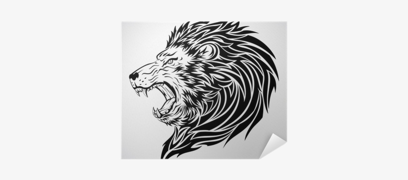 Lion Side Head Tattoos, transparent png #683948