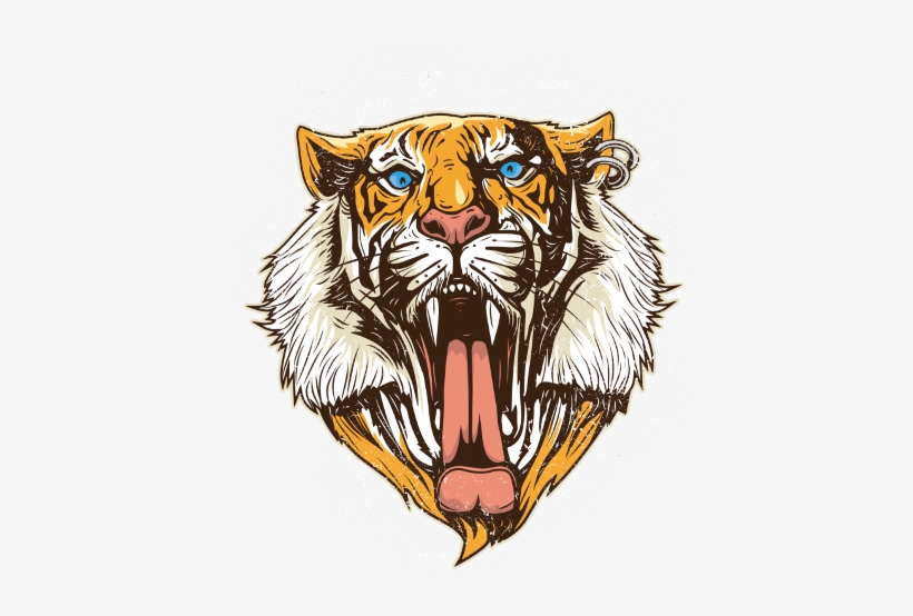 Tiger Head Png, transparent png #684040