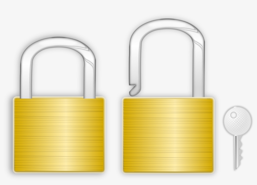 Clip Black And White Stock Big Image Png - Locks Clipart, transparent png #684233