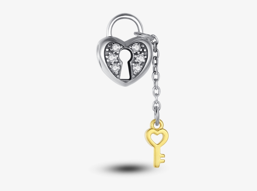 Heart Key Png Transparent Image - Heart And Key Lock Png, transparent png #684262