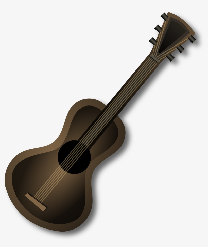 This Free Icons Png Design Of Brown Guitar, transparent png #684465