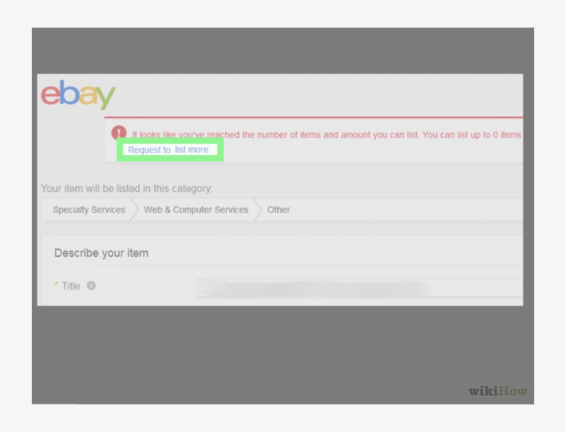 Image Titled Increase Your Ebay Selling Limit Step - Ebay Enterprise, transparent png #684609