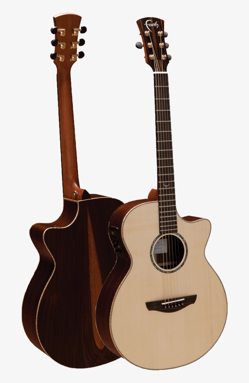 This Acclaimed Uk Based Line Of Acoustic And Acoustic/electric - Faith Fvhg-hex Venus Concert Cutaway Electro Acoustic, transparent png #685018