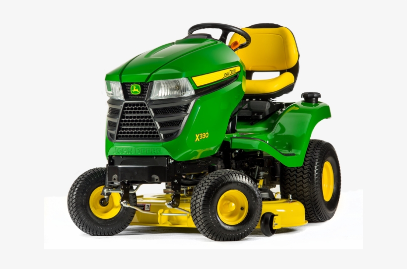2017 John Deere X330 Tractor With 42 In - John Deere X330 Riding Lawn Mower, transparent png #685174