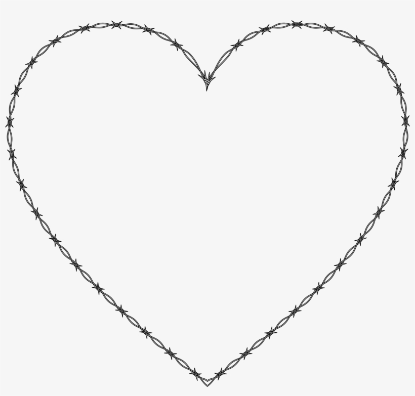 Barbed Heart Big Image Png - Heart Coloring, transparent png #685299