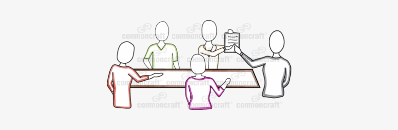 Office Team Meeting Scene - Meeting, transparent png #685502