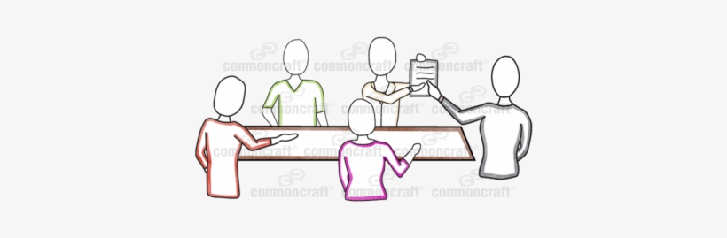 Office Team Meeting Scene - Meeting, transparent png #685502