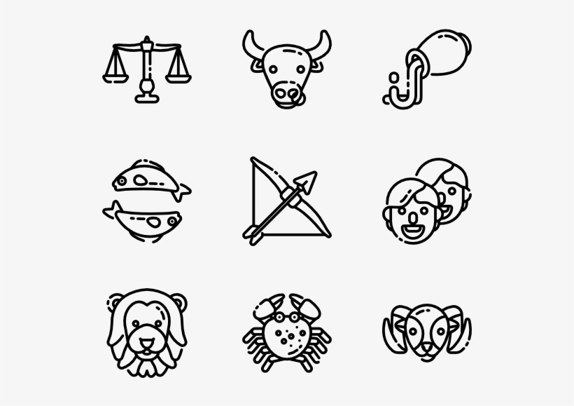 Zodiac Signs - Jewelry Icon Png, transparent png #685524