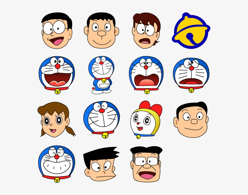 Doraemon Hd Icon Image - Doraemon And Friends Face, transparent png #685526