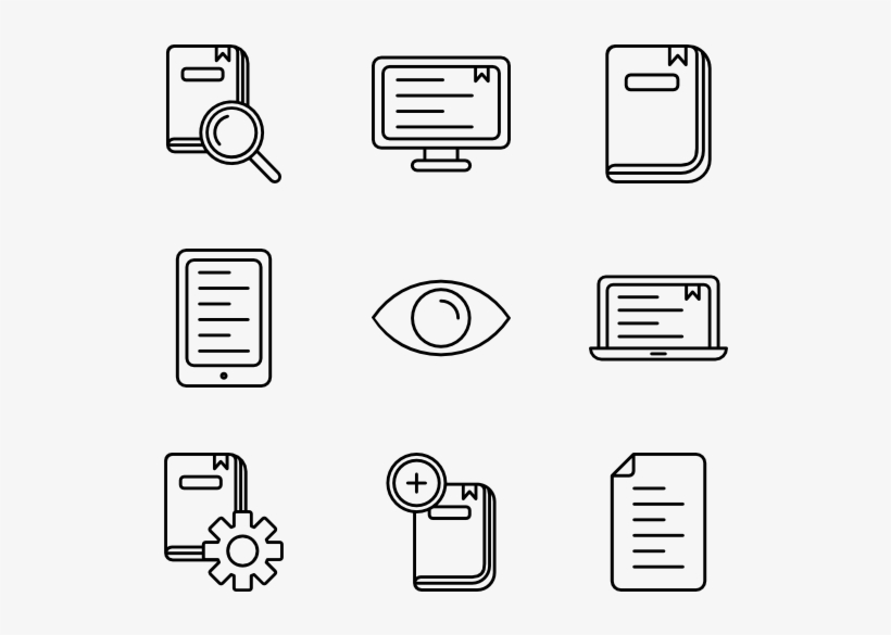 E-book 16 Icons - Icon, transparent png #685529